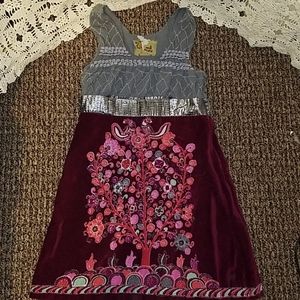 Free people  velvet dress